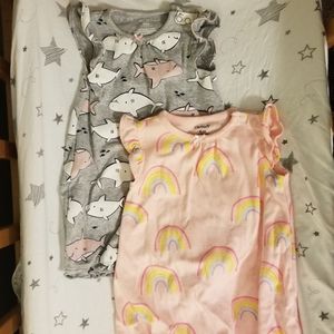 2/$15 Carter's 6m Girls Romper Bundle